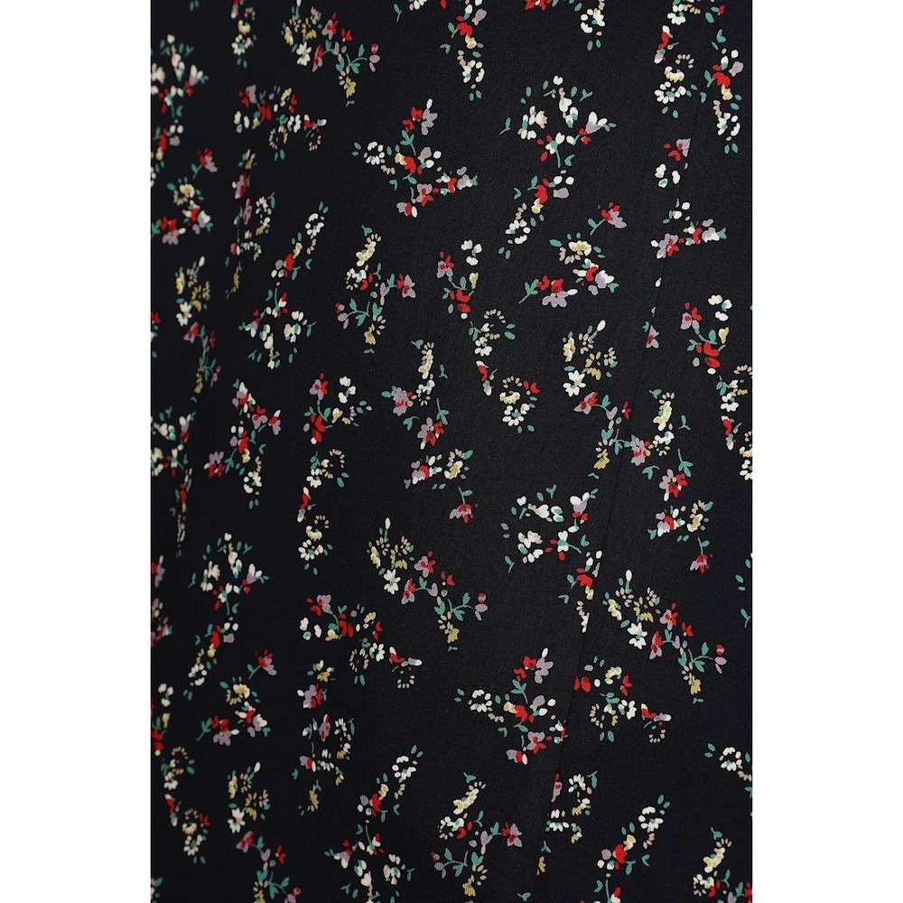 Lulus Bliss Me Navy Blue Floral Print Midi Skirt Size XL NWT - Picture 5 of 5